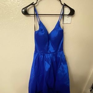 Blue High Low Dress. Size 7/8